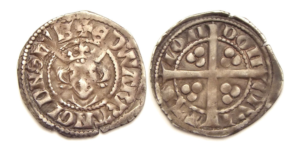 Edward I Penny with ghosting
