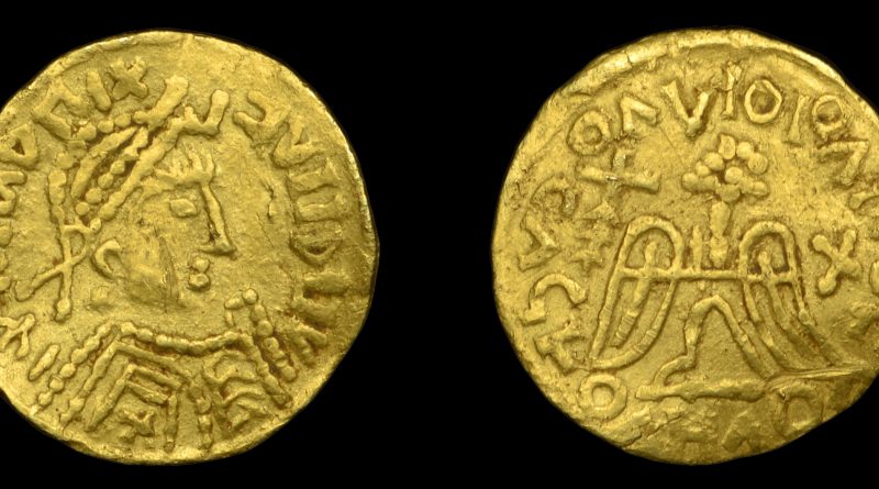 Lot 613 - Merovingian pseudo-imperial gold tremissis