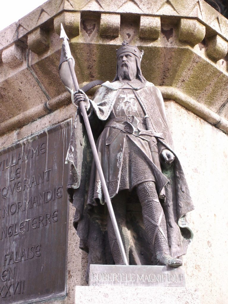 Robert the magnificent statue in falaise