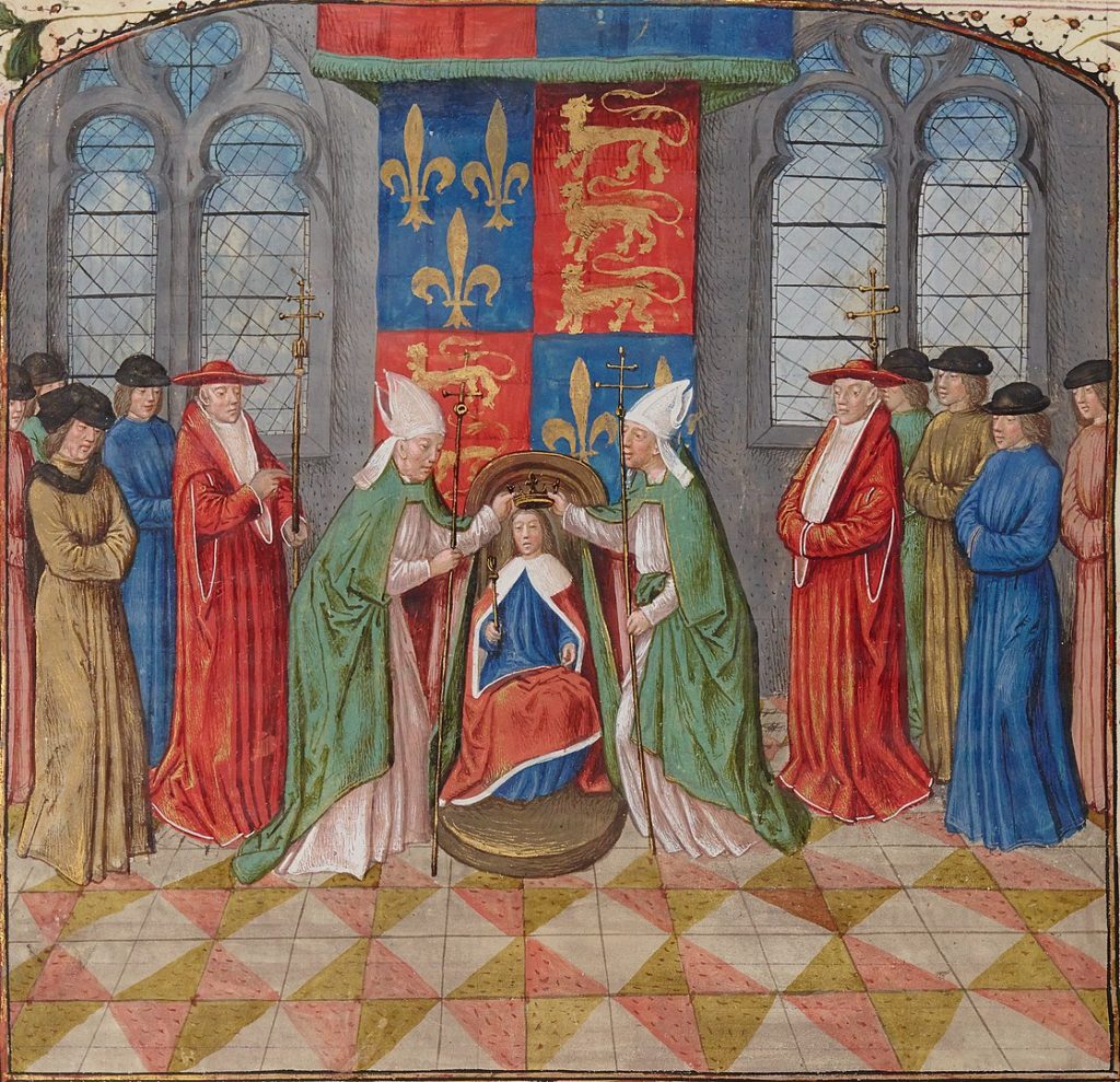 Henry V crowned King of France