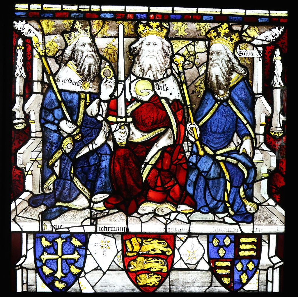 King_William_I,_King_Edward_the_Confessor,_King_Edward_III stained glass window