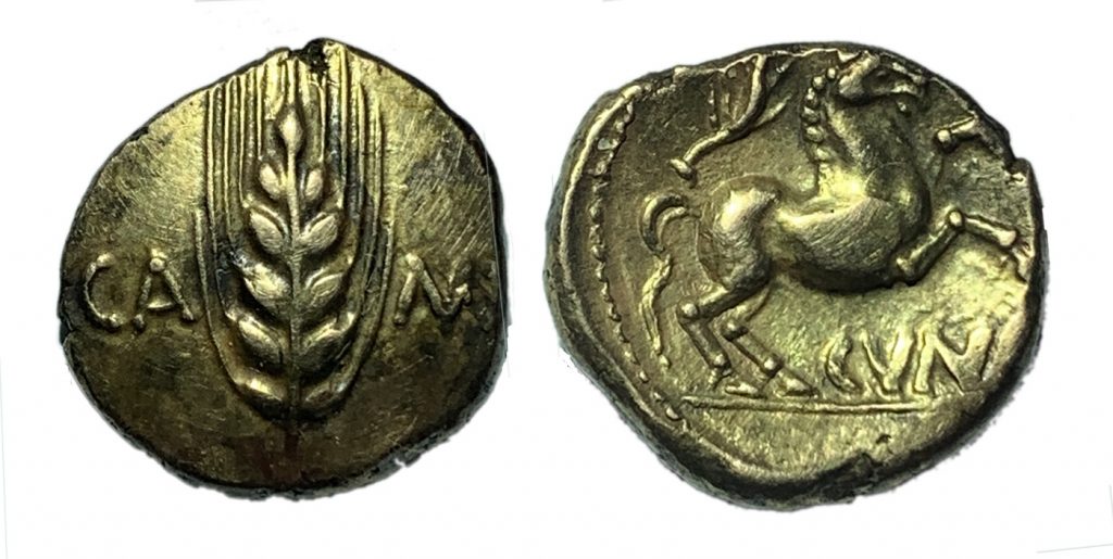Gold Stater of Cauvellauni and Trinovantes