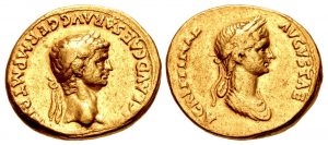 CNG Lot 117 - Claudius, with Agrippina Junior