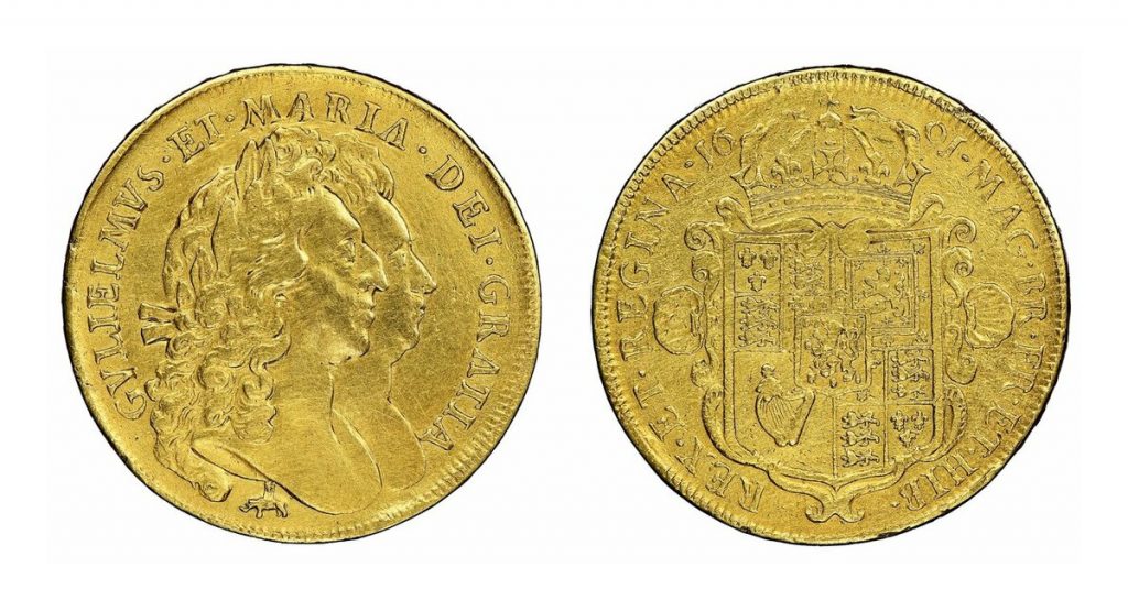 Lot 2956 - WILLIAM AND MARY (1688-1694), FIVE-GUINEAS