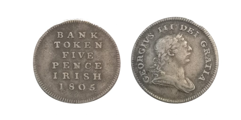 Edward III Irish 5 Pence Bank Token