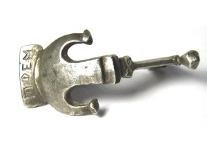 Lot 12, Roman silver brooch
