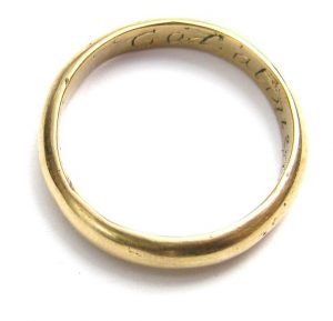 lot 116, Post Medieval Gold Posey Ring