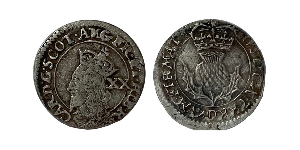 Charles I scottish 20 pence