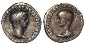 Lot 1846, Claudius and Nero Denarius