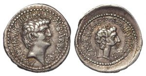Lot 1954, Mark Antony and Octavian, Denarius
