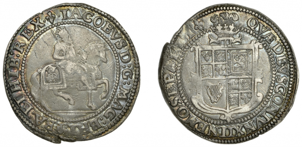 Lot 91, James I, Halfcrown