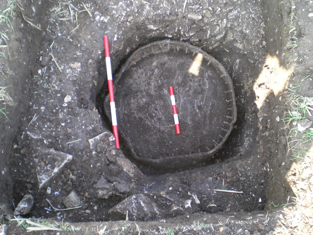 Lead cistern base