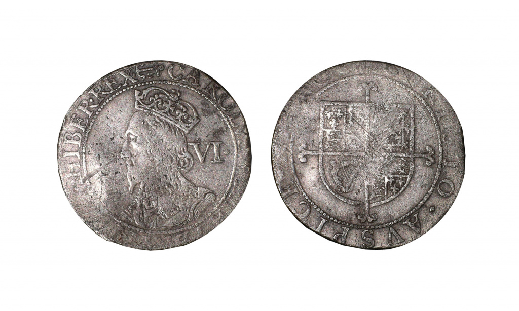 charles I sixpence