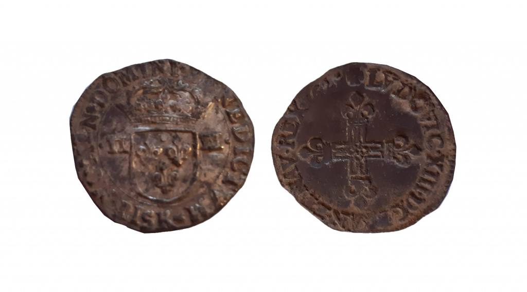 quarter ecu a la croix of Louis XIII of France