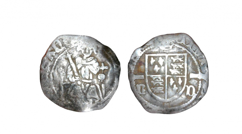 Henry VII sovereign type penny of Durham