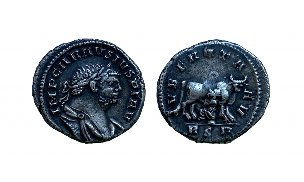 Silver denarius of Carausius