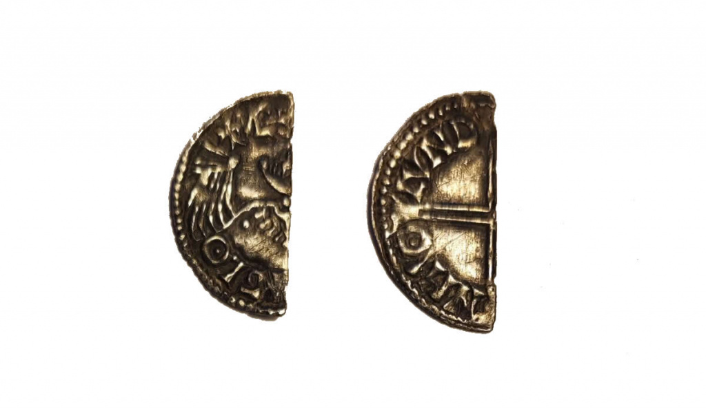 cut halfpenny of Aethelred II