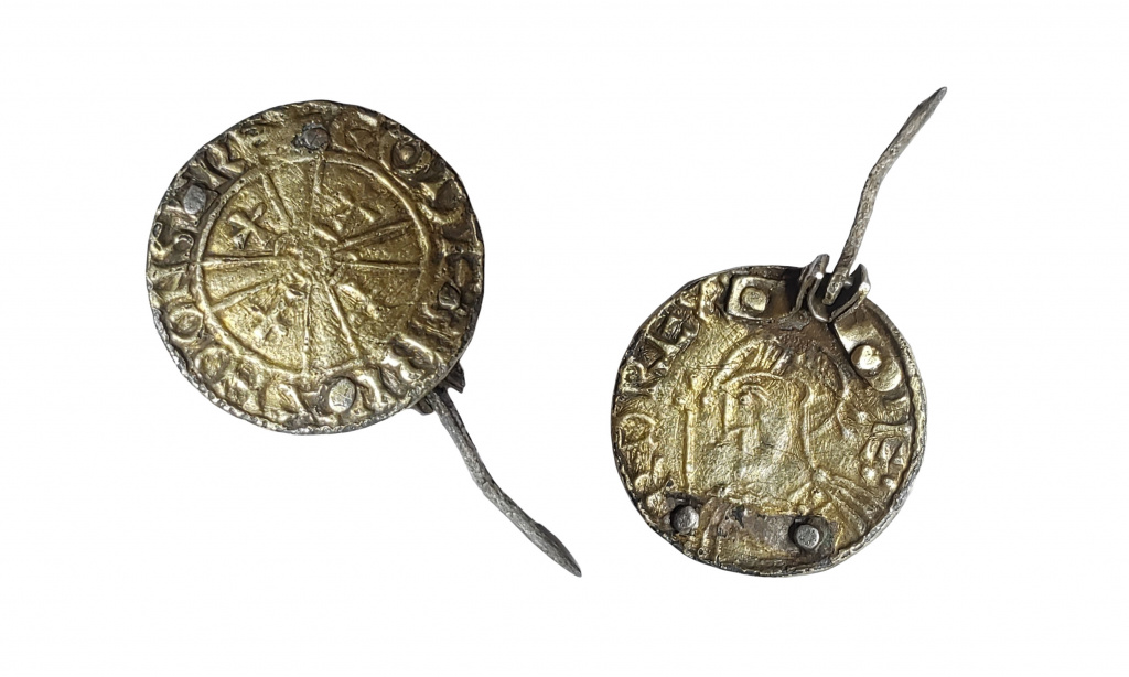 Edward the Confessor penny brooch