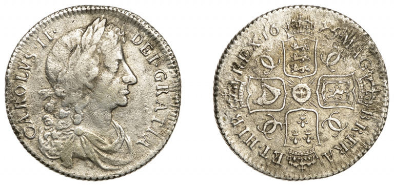 Charles II shilling