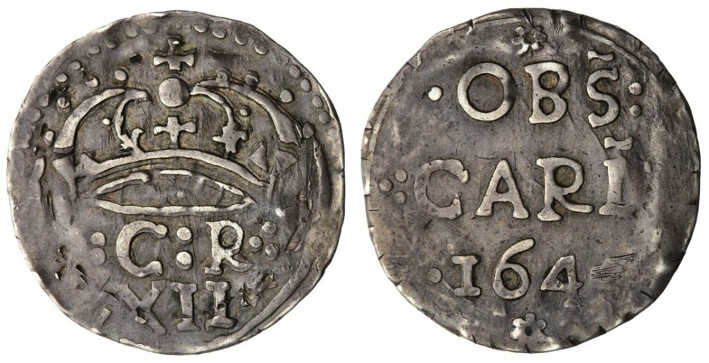 Obsidional Shilling from the siege of Carlisle