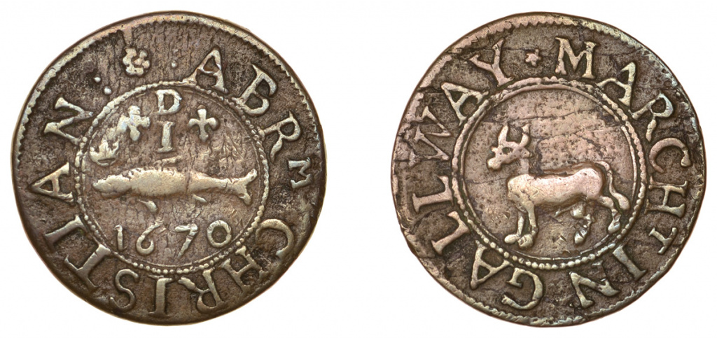 Abraham Christian penny token