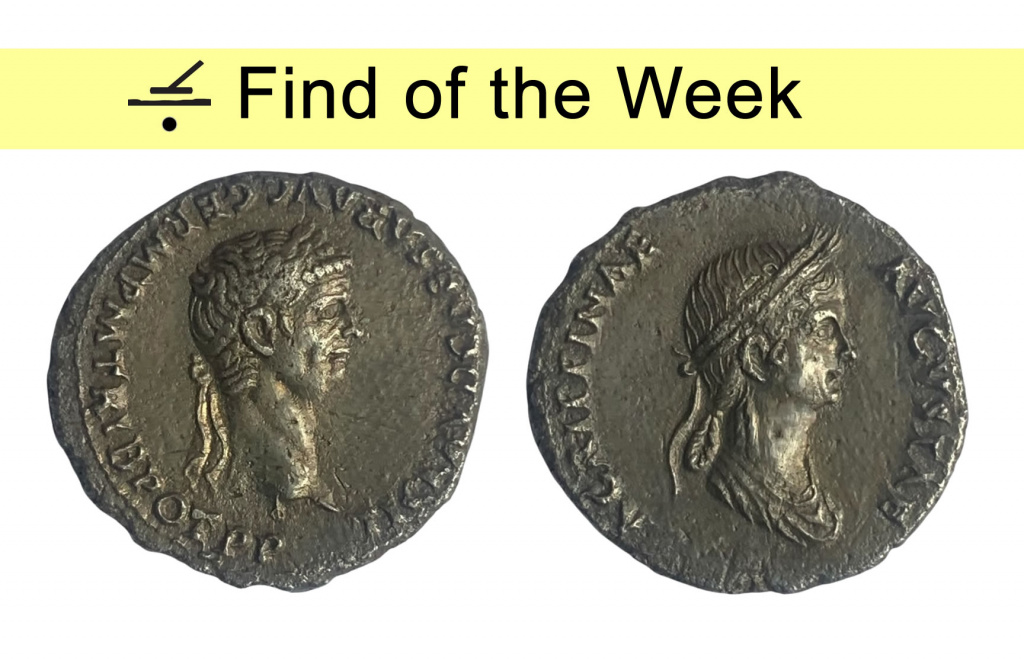 denarius of Claudius and Agrippina