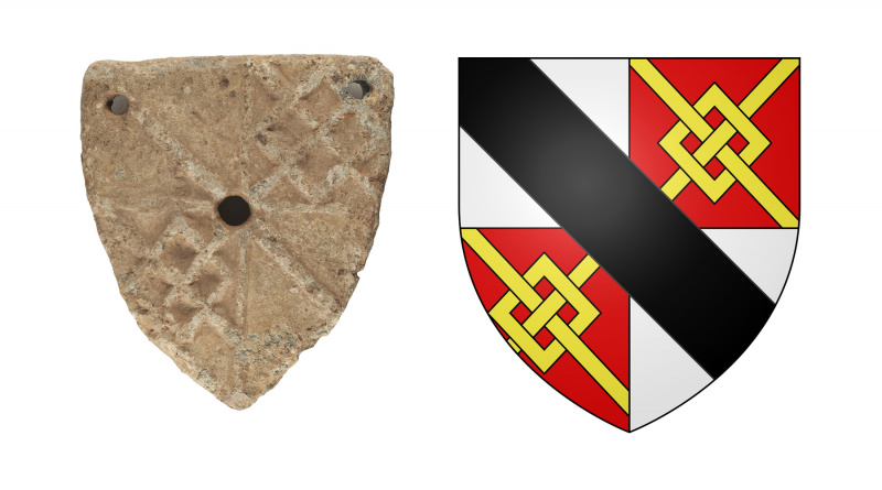 Hugh Le Despenser weight and coat of arms