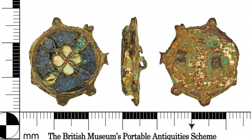 Anglo-Saxon cloisonné brooch
