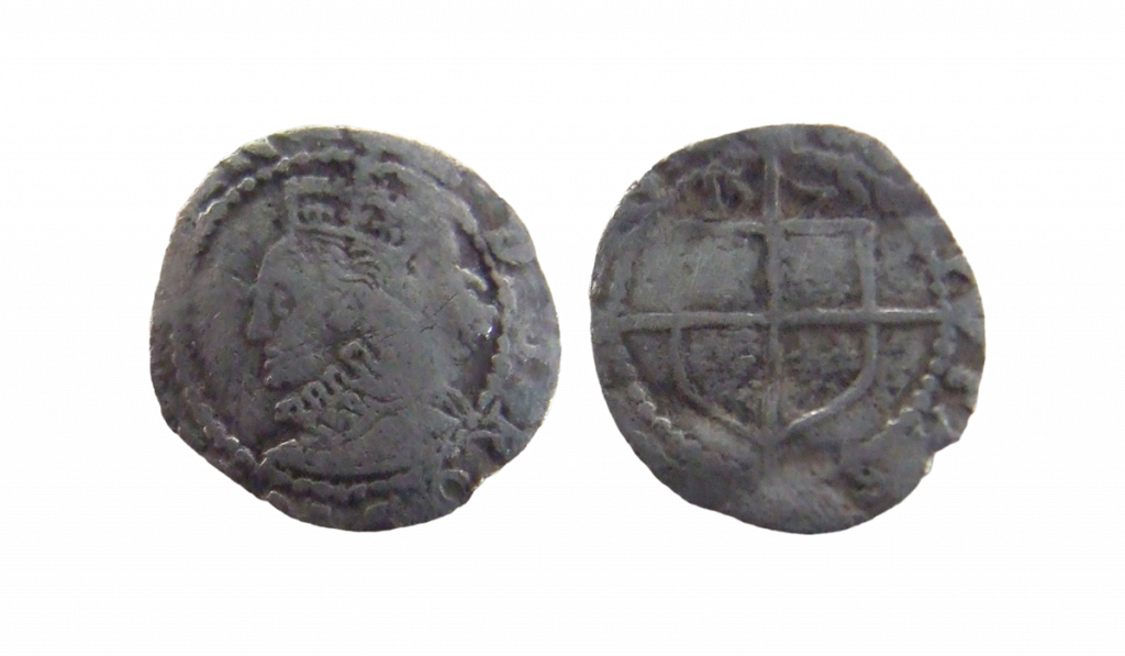Threefarthing piece of Elizabeth I