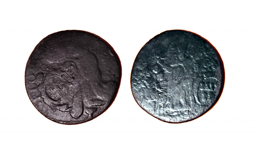 Irish halfpenny of the St. Patrick type