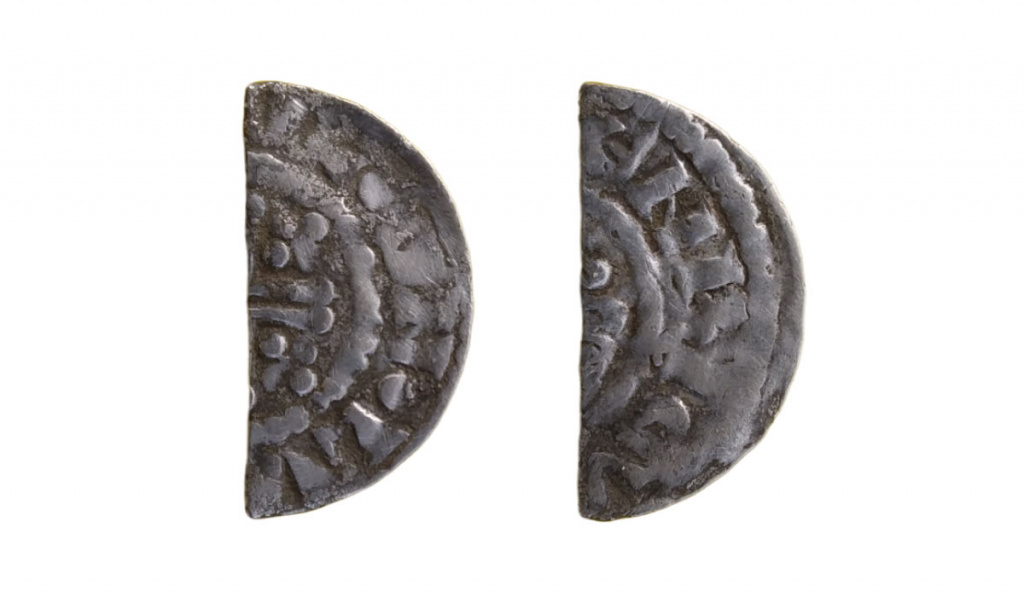 voided short cross cut halfpenny