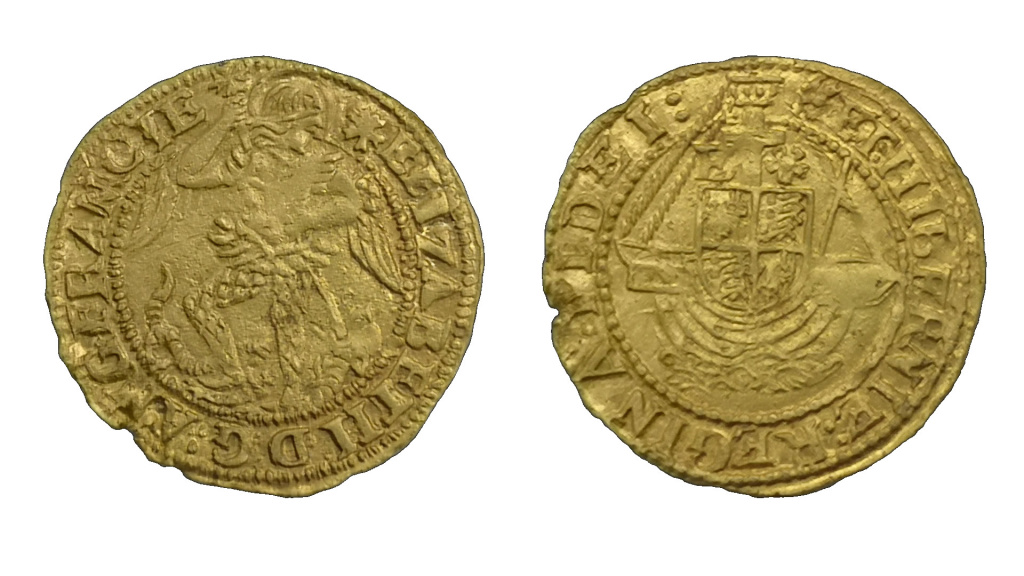 Quarter angel of Elizabeth I