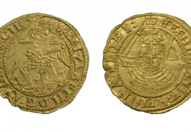 Quarter angel of Elizabeth I