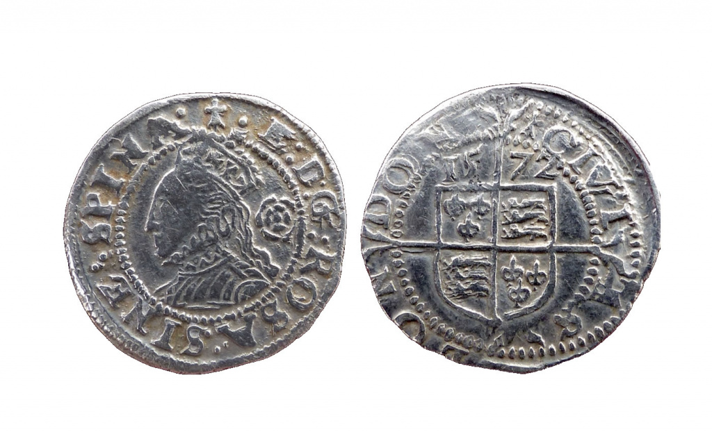 threehalfpence piece of Elizabeth I