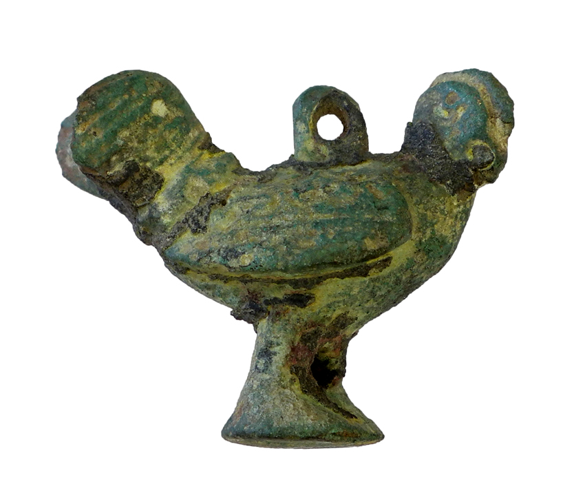 roman cockerel figurine