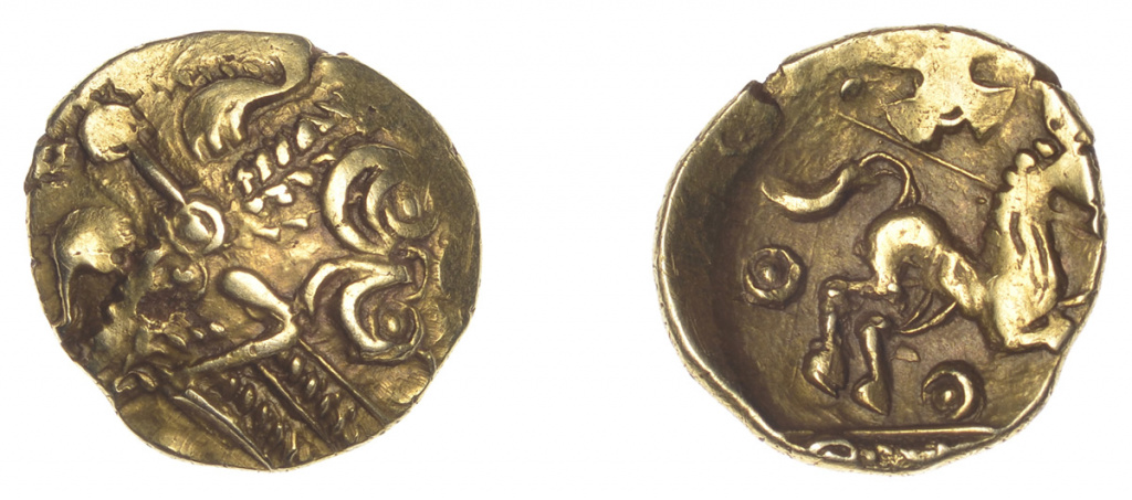 Quarter stater of the Catuvellauni, Whaddon Cross