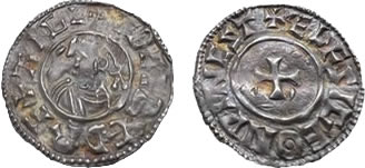 Penny of Aethelred II “small cross” type