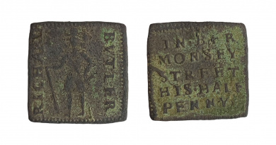 Halfpenny token of Richard Butler