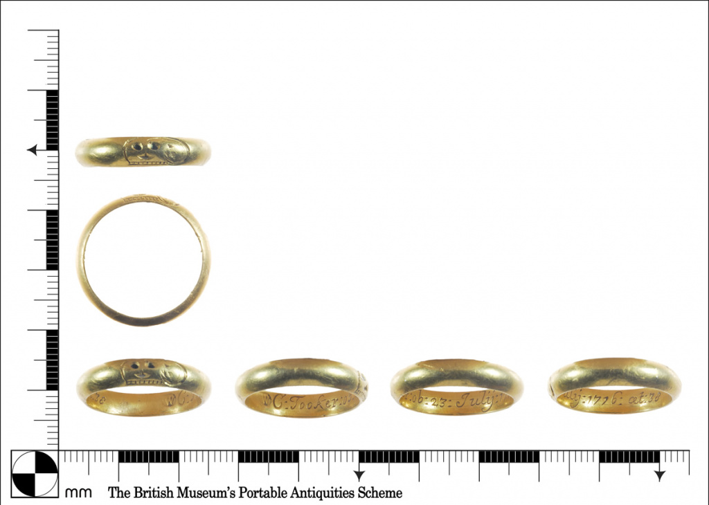 Mourning ring of Charles Tooker