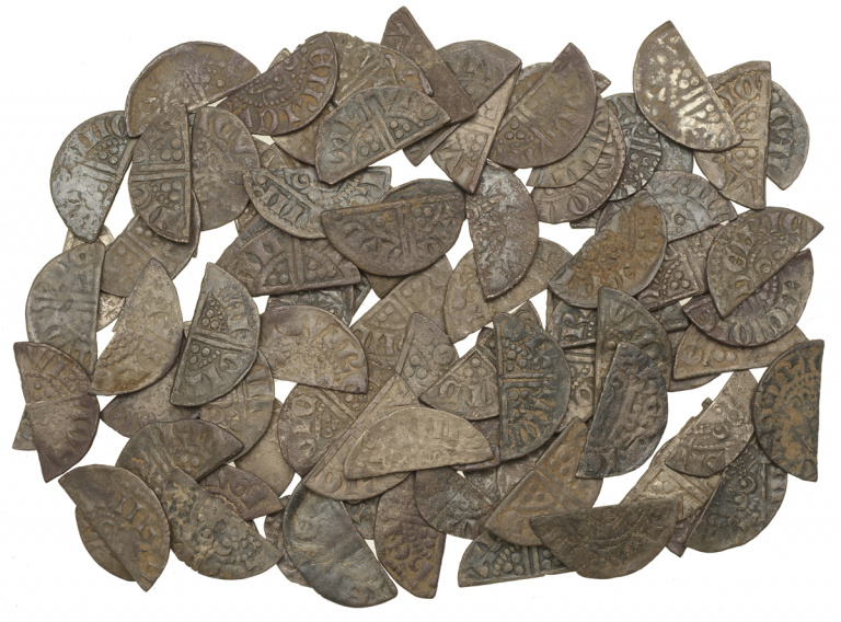 Henry III cut halfpence pieces