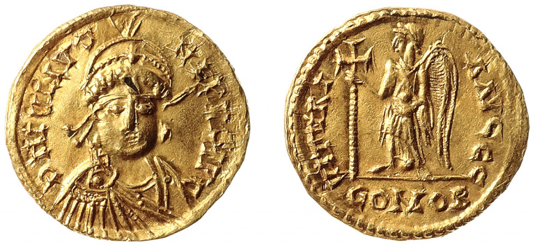  Gold solidus of Julius Nepos