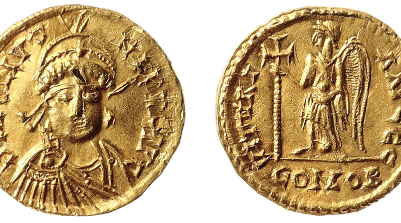  Gold solidus of Julius Nepos