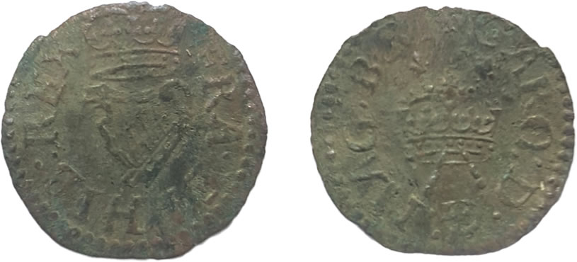 Richmond type farthing of Charles I
