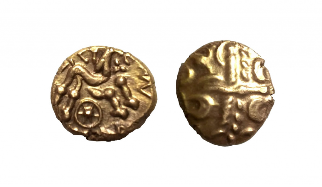 Gold stater of the Regini and Atrebates