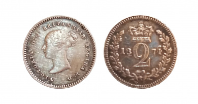 Victorian two pence piece