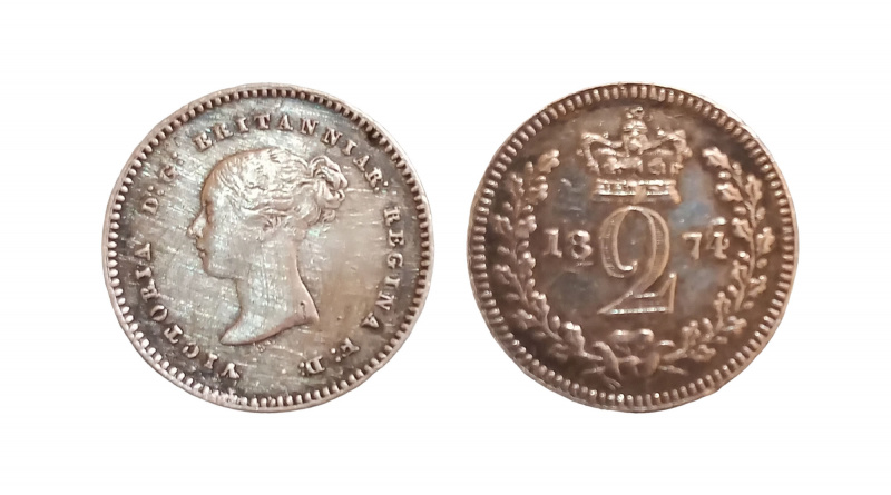 Victorian two pence piece