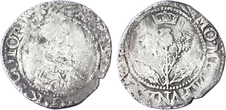 30 pence piece of James VI of Scotland
