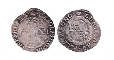 Charles I type 3a shilling