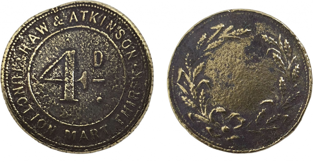 Token of Haw & Atkinson of Thirsk
