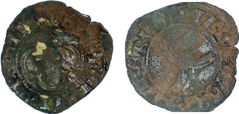 Crux Pellet coin of James III